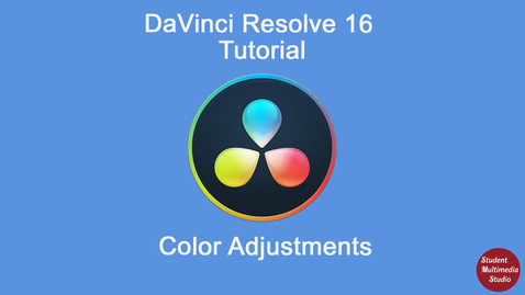 Thumbnail for DaVinci Resolve 16. Chapter 6- Color Adjustments
