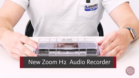 Thumbnail for New Zoom H2 Audio Recorder tutorial