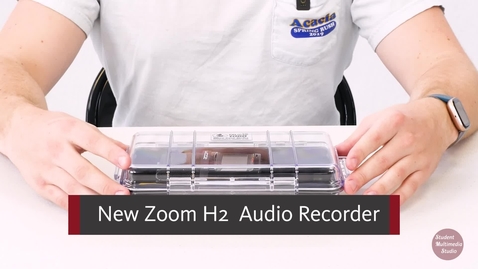 Thumbnail for entry New Zoom H2 Audio Recorder tutorial