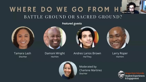 Thumbnail for entry Where Do We Go From Here: Battle Ground or Sacred Ground? Panel, November 5, 2020