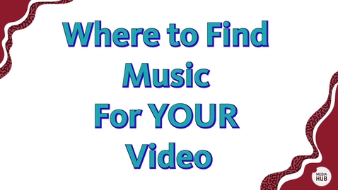 Thumbnail for Finding Music for Video Production