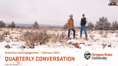 Thumbnail for entry Extension and Engagement Quarterly Conversation February 19, 2021