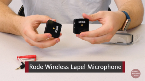 Thumbnail for entry Rode Wireless Microphone tutorial