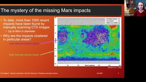 Thumbnail for entry Tech Talk Tuesday: Machine Learning for Scientific Discovery in Planetary and Space Science