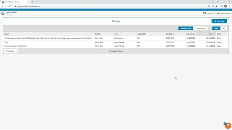 Thumbnail for Cayuse HE Login and Platform