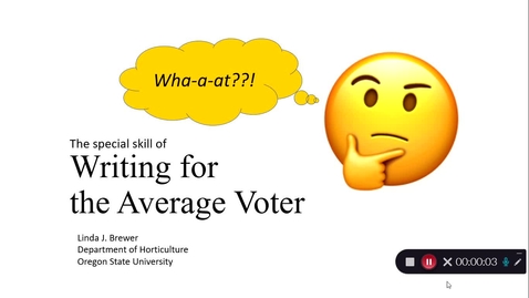 Thumbnail for entry Writing for the Average Voter - April 8th 2021, 12:27:04 pm