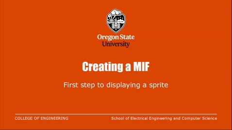 Thumbnail for Tutorial: Creating a MIF