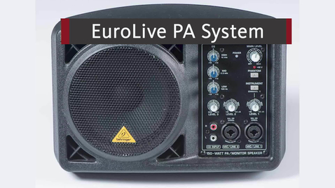 Thumbnail for EuroLive PA Setup and Tutorial