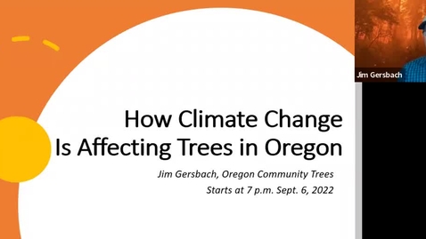 Thumbnail for **How climate change is affecting trees* - Washington County Master Gardener Association's Speaker Series