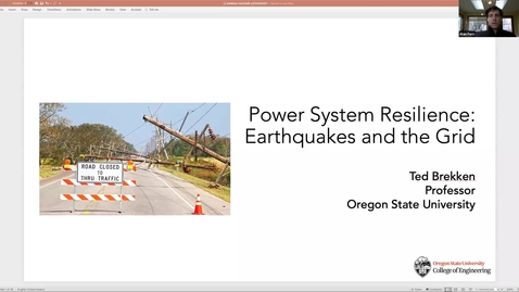 Thumbnail for entry Tech Talk Tuesday: Power System Resilience: Earthquakes and the Grid