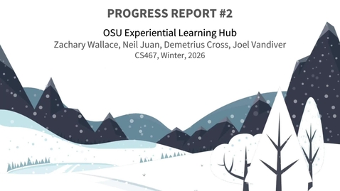 Thumbnail for Experiential Learning Hub - Progress Report #2