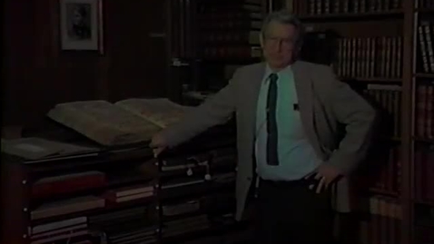 Thumbnail for Rodney Waldron on the McDonald Rare Book Room, March 22, 1984