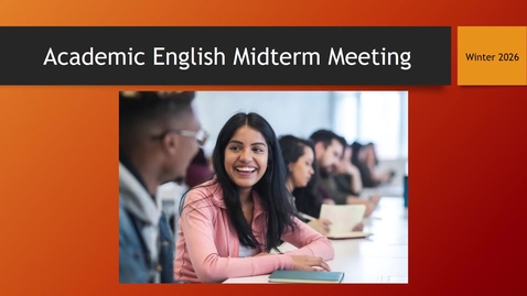 Thumbnail for Academic English Midterm Meeting