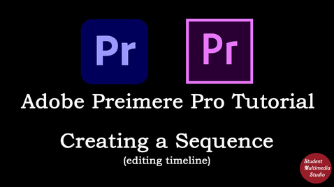 Thumbnail for entry Premiere Pro CS6 &amp; CC: 5 Creating Sequence-