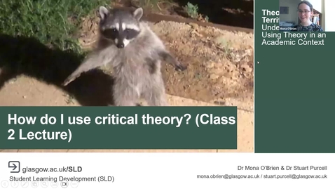 Thumbnail for Using Critical Theory (A Method): For T2G 2023 &amp; 2024