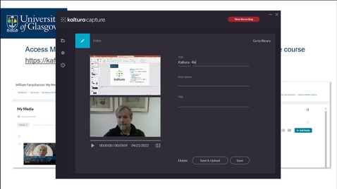 Thumbnail for entry Kaltura: Recording a presentation