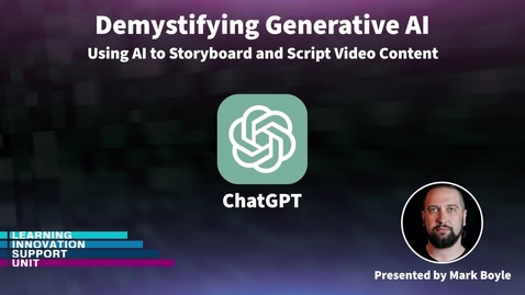 Thumbnail for Using AI to Storyboard and Script Video Content