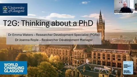 Thumbnail for T2GPostgrad Applying for PhDs