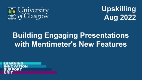 Thumbnail for entry Building Engaging Presentations with Mentimeter's New Features