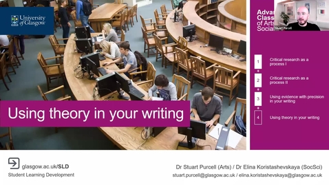 Thumbnail for Using Theory in Your Writing (Advanced Criticality, 2022-2023)
