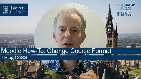 Thumbnail for entry Moodle How-To: Change Course Format