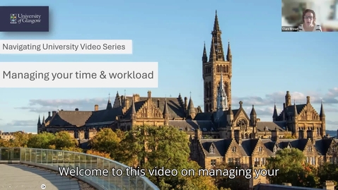 Thumbnail for Managing your time and workload