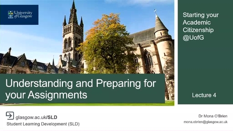 Thumbnail for Preparing to Succeed in your Studies (2024)