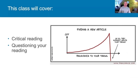 Thumbnail for Critical Reading (Dissertation Classes, 2020-2021)