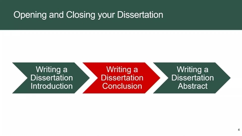 Thumbnail for Writing a Dissertation Conclusion
