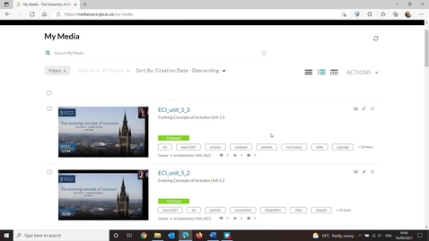 Thumbnail for Kaltura: Using Channels - Part 1 Create a Channel