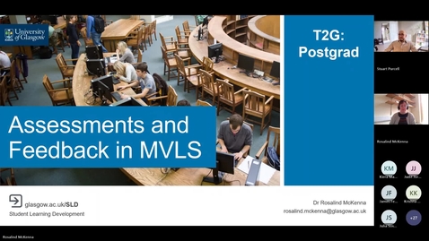 Thumbnail for T2G Postgrad College of Medical, Veterinary &amp; Life Sciences (MVLS) sessions-Assessment &amp; Feedback