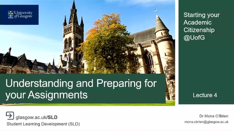 Thumbnail for Lecture 4_Understanding and Preparing for Assignments (2025)