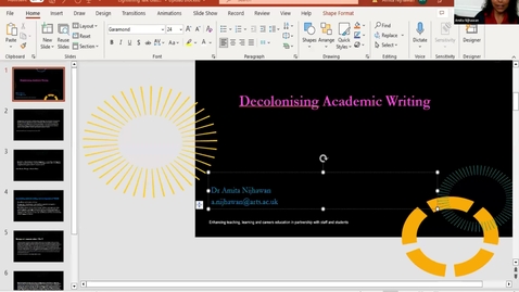 Thumbnail for entry 2.3 Decolonising Academic Writing by Amita Nijhawan