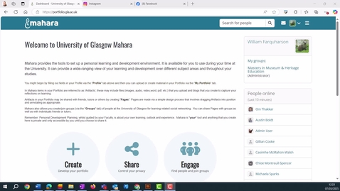 Thumbnail for Add a new page and content blocks in Mahara