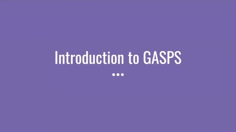 Thumbnail for Introduction to GASPS