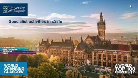 Thumbnail for Specialist Activities in xSiTe 