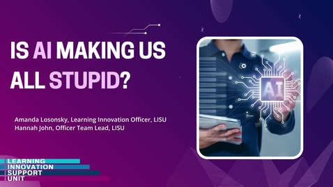 Thumbnail for So...Was AI Making Us All Stupid?