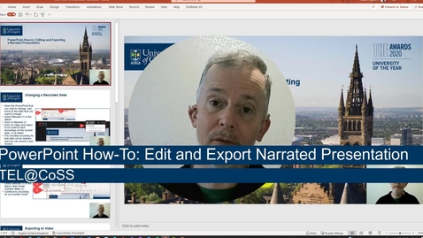 Thumbnail for entry PowerPoint How-to: Editing and Exporting a Narrated Presentation