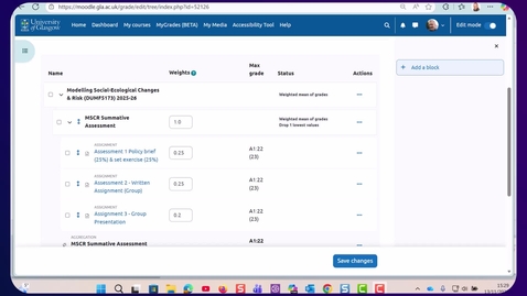 Thumbnail for Moodle Assignment - Groups and Groupings Settings