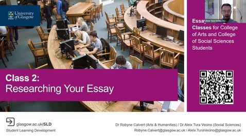 Thumbnail for Essay Writing 2 - Researching Your Essay 20241126
