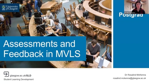 Thumbnail for T2G Postgrad MVLS Assessment &amp; Feedback