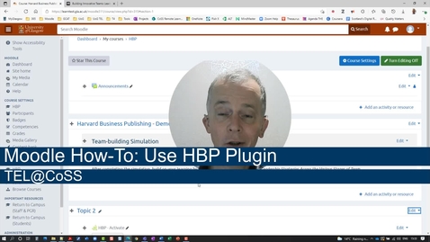 Thumbnail for entry Moodle How-To: Use the Harvard Business Publishing Plugin