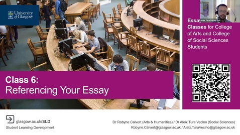 Thumbnail for Essay Writing 6 - Referencing 20241202