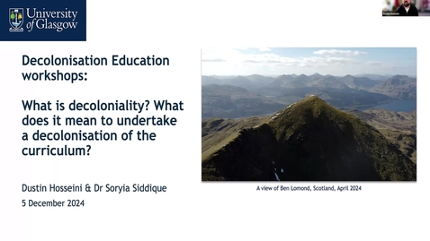 Thumbnail for What is decoloniality? What does it mean to undertake a decolonisation of the curriculum?