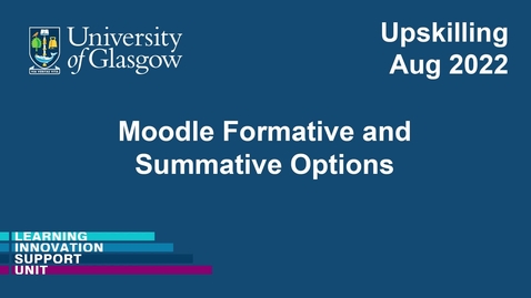 Thumbnail for Moodle Formative and Summative Options