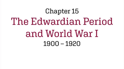 Thumbnail for Fashion History / The Edwardian Period and World War I