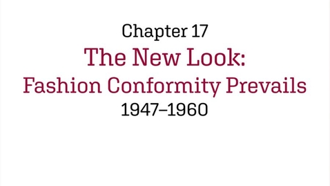 Thumbnail for Fashion History / The New Look / 1947-1960