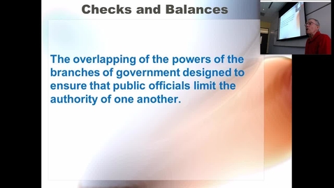 Thumbnail for Checks and Balances: Professor Tannahill's Lecture of September 26, 2017
