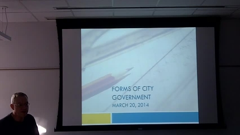 Thumbnail for entry Forms of City Government: Professor Tannahill's Lecture of March 25, 2014