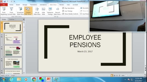 Thumbnail for Pensions: Professor Tannahill's Lecture of March 23, 2017